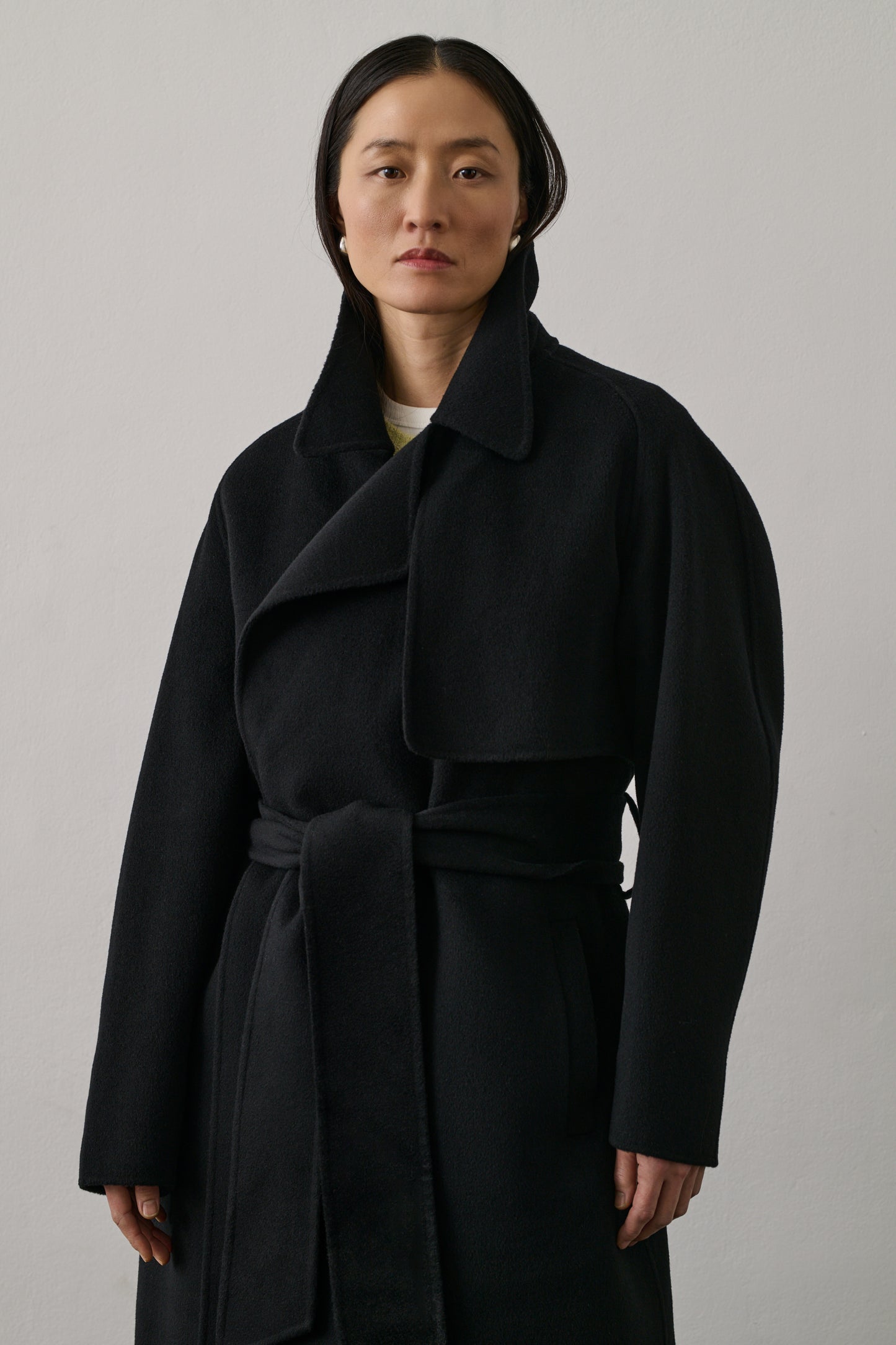 Manteau Stanislas - Noir - Laine - Femme