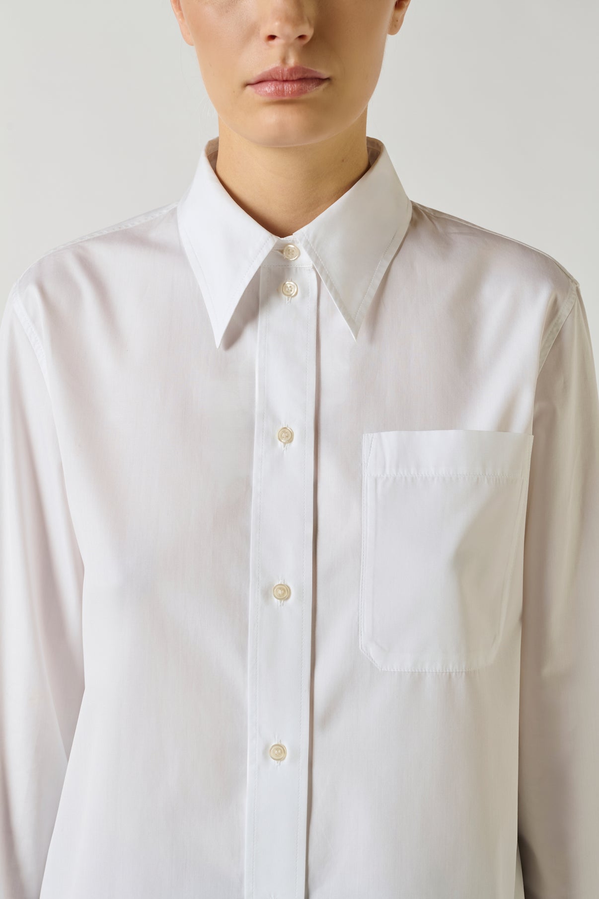 Chemise Saphir - Blanc - Coton - Femme vue 4