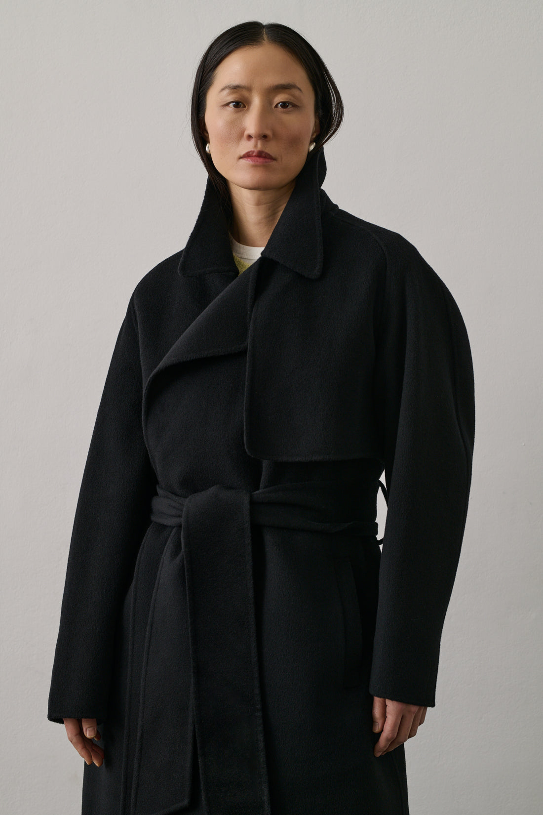 Manteau Stanislas - Noir - Laine - Femme