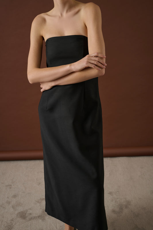 Robe Nora - Noir - Laine - Femme