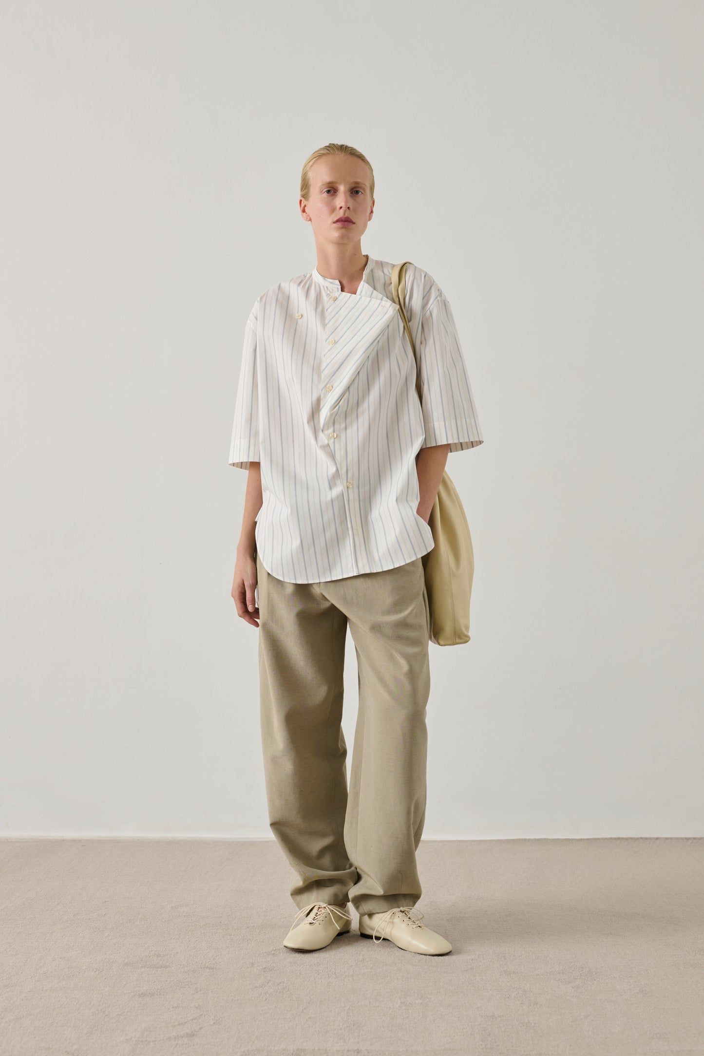 Ballerines Orso - Ivoire - Cuir - Femme